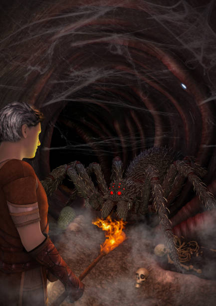 istock The hero and the spider 1127392276