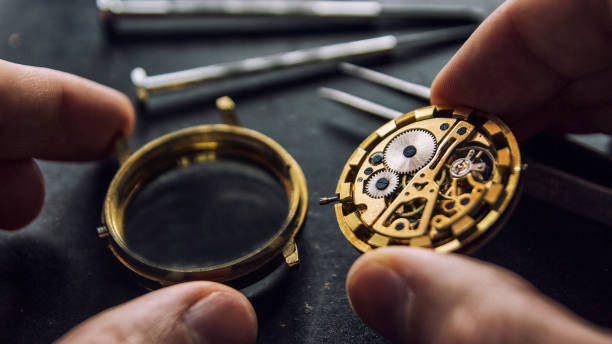 istock Watchmaker is repairing the mechanical watches in his workshop 1127393824