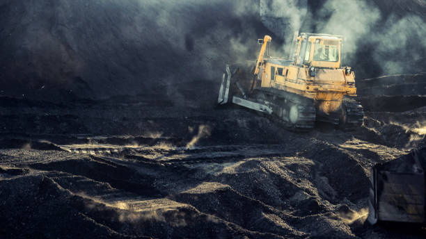 istock Excavator is working, dirty job, industrial, hard work 1127393933