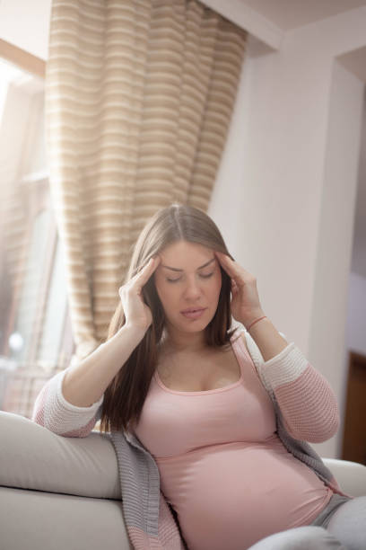 istock Painful pregnant woman. 1127404105