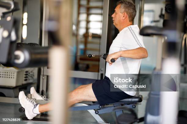 Pindiling Exercise Man Doing Paddling Exercise Stock Photo - Download Image Now ...