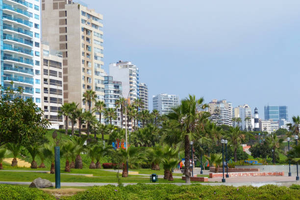 istock Modern buildings in Miraflores district. Lima, Peru. 1127429805