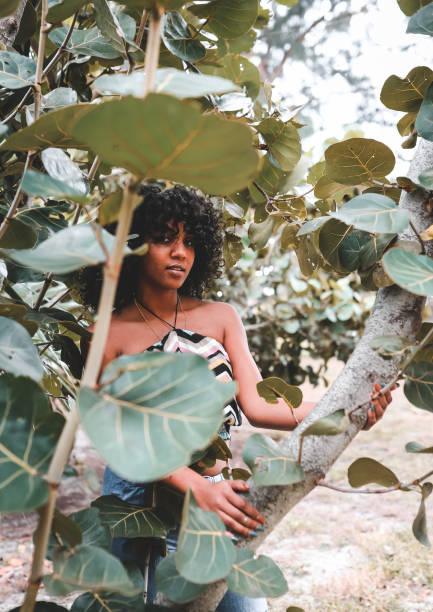 Natural girl in nature