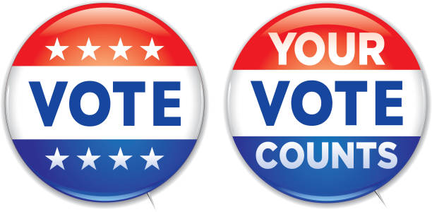 illustrations, cliparts, dessins animés et icônes de boutons de campagne - vote button