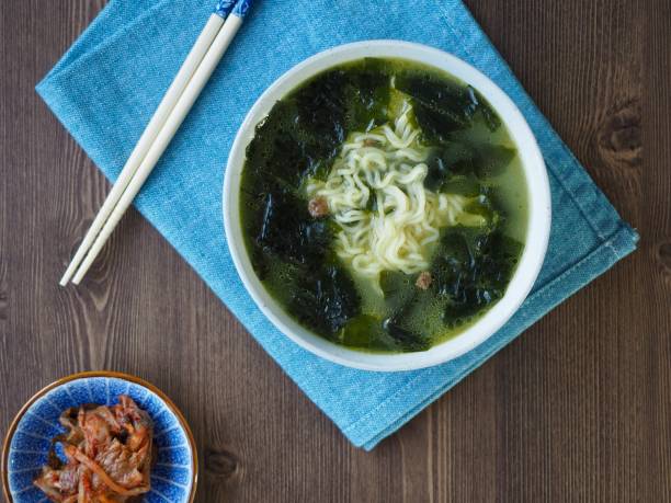 istock Korean food Seaweed soup Ramen 1127436570