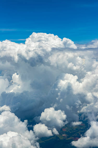 istock Flying above the clouds. View from the airplane. 1127438099
