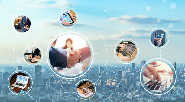 istock Network of business concept. 1127447326