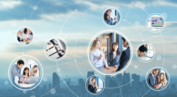 istock Network of business concept. 1127447338