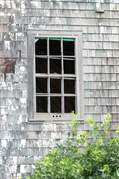 istock Window in the exterior wall of an old building 1127447567
