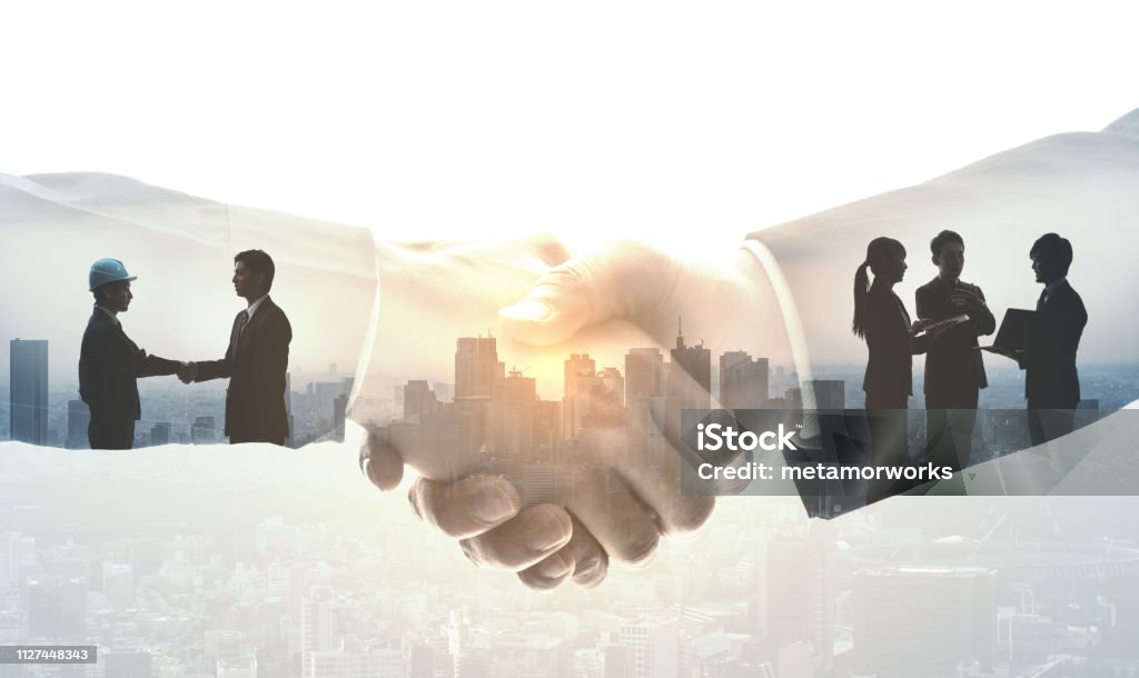 Partnership of business concept. Business Stock Photo