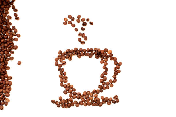 istock coffee bean mug close-up top view on 1127451131
