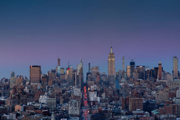 istock Manhattan Cityscape Dusk 1127453087