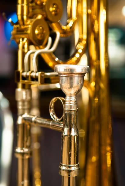 istock Valve Trombone Focus on Mouthpiece 1127454084