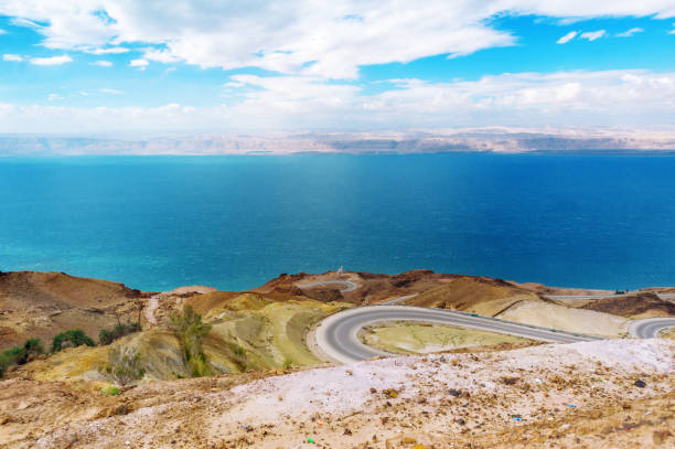 istock Winding road to the Dead Sea 1127455649