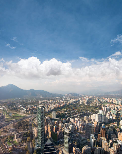 Aerial View Of Santiago, Chile