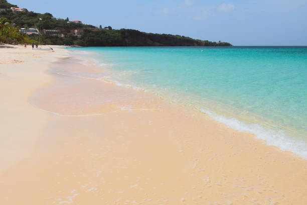 istock Sandy beach, sea and cape. St. George's, Grenada 1127460443