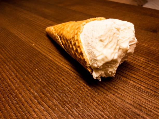 istock Ice cream been eaten away 1127460608
