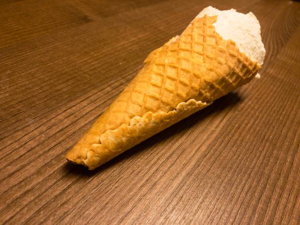 istock Ice cream been eaten away 1127460609