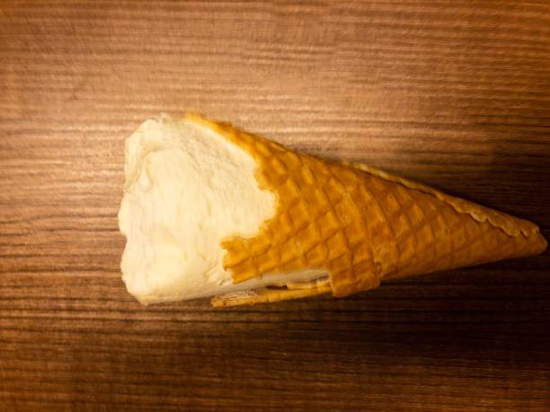 istock Ice cream been eaten away 1127460613