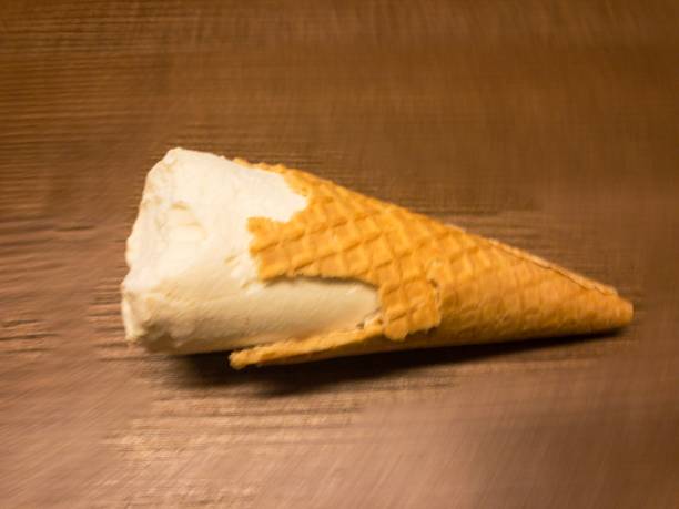 istock Ice cream been eaten away 1127460614