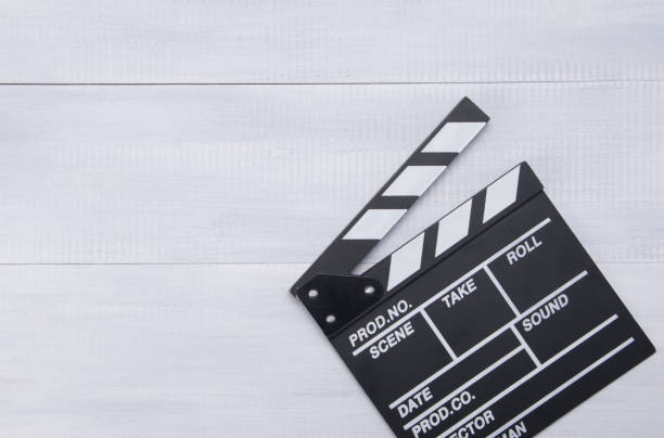 istock double for cinema, on a light background, with a place for an inscription 1127464594
