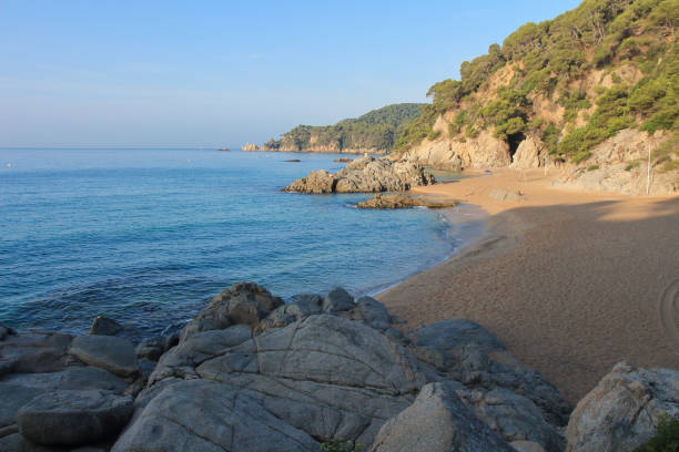 istock Cala de Boadella sea beach landscape, Lloret de Mar, Costa Brava, Spain 1127464778