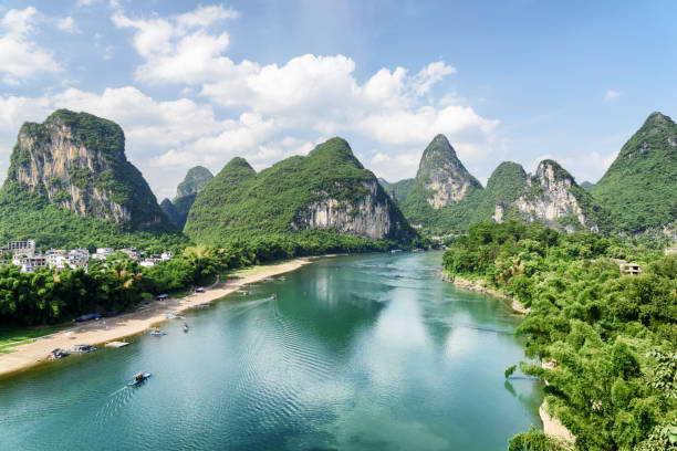 istock The Li River (Lijiang River) among scenic karst mountains, China 1127469216