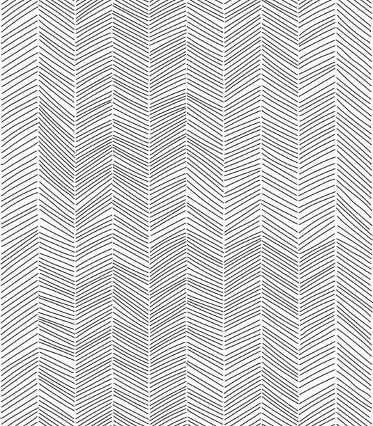 Vector illustration of Freehand line pattern