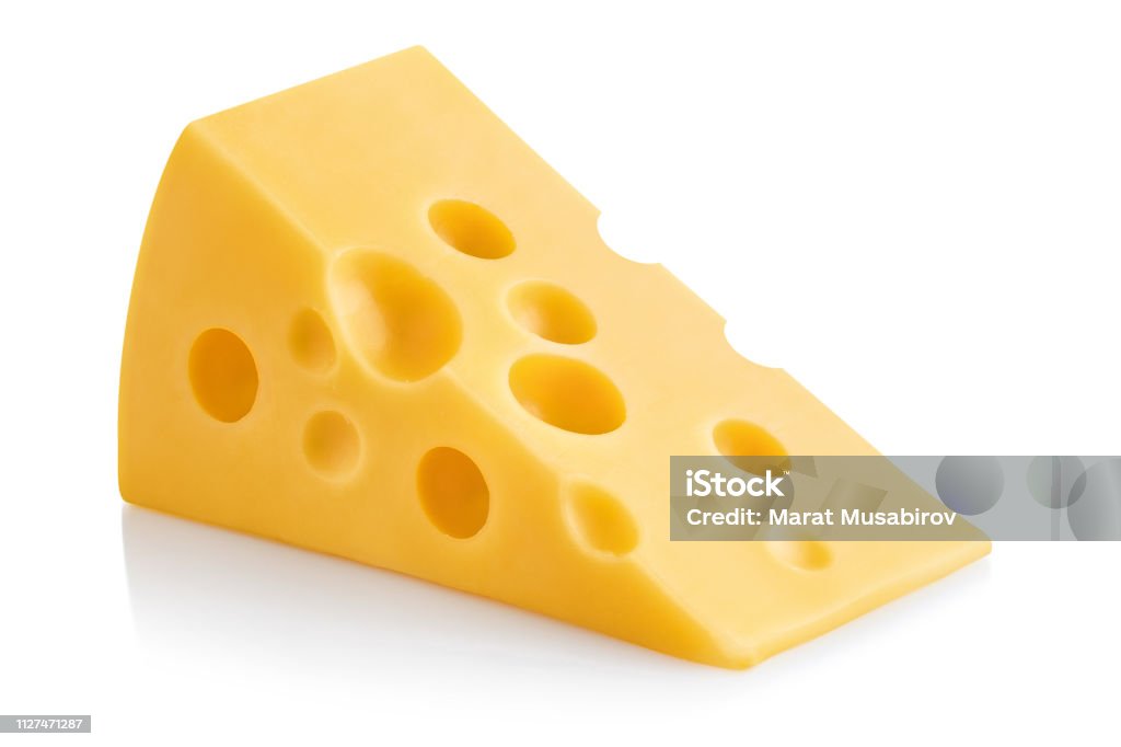 Käse auf weiß - Lizenzfrei Käse Stock-Foto