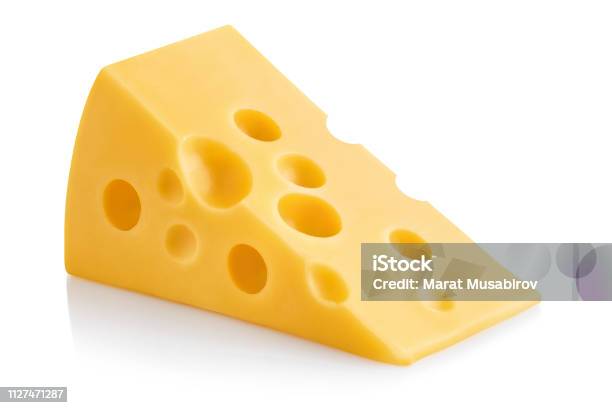 Cheese On White Stock Photo - Download Image Now - Cheese, Cut Out, White Background