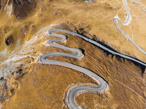 istock spiral transalpina road in mountains 1127474846