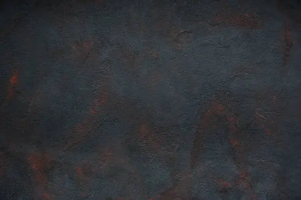 Photo of Black concrete texture rusted- abstract background