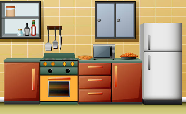 キッチン インテリアの実例 - 7954点のイラスト素材／クリップアート素材／マンガ素材／アイコン素材