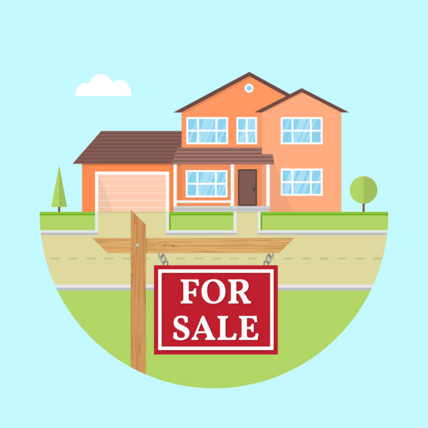Download House For Sale, Banking, Building. Royalty-Free Stock ...
