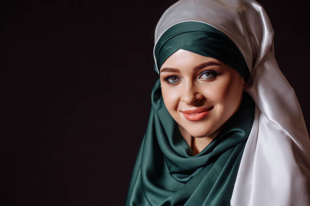 istock charming woman in strict Muslim dress 1127480232