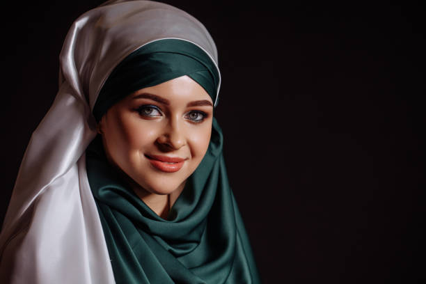 istock cheerful model in Islamic outfit 1127481650
