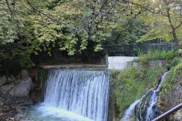 istock River and Springs in Pozar Thermal Baths Aridaia Greece 1127481798
