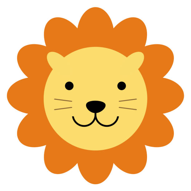 50+ Lion Front View Pictures Illustrations, Royalty-Free Vector ...