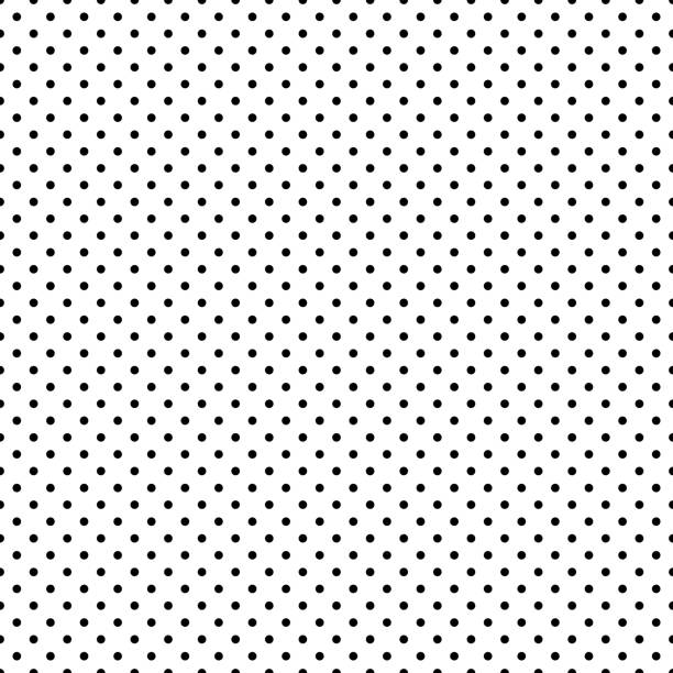 black and white polka dot nahtlose. eps 10 - polka dot stock-grafiken, -clipart, -cartoons und -symbole