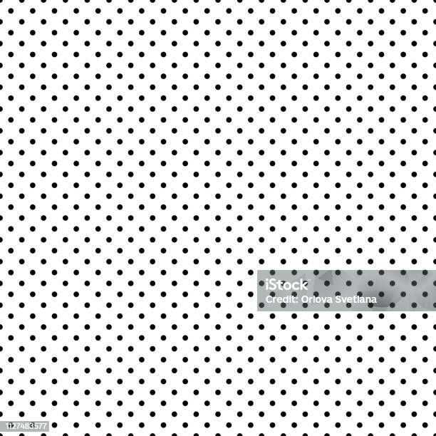 흑인과 백인 폴카 점 원활 하 게 합니다 Eps 10 물방울무늬에 대한 스톡 벡터 아트 및 기타 이미지 - 물방울무늬, 배경-주제, 벡터