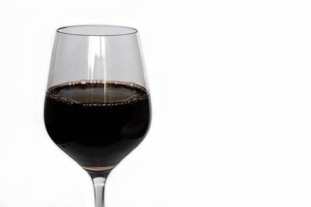 Top half of a black tea glass