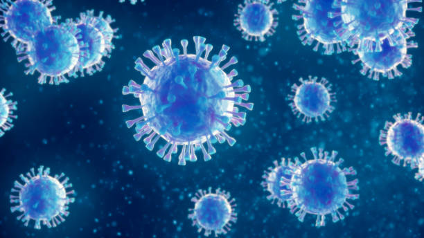 病毒3d 插圖 - 流感病毒 個照片及圖片檔