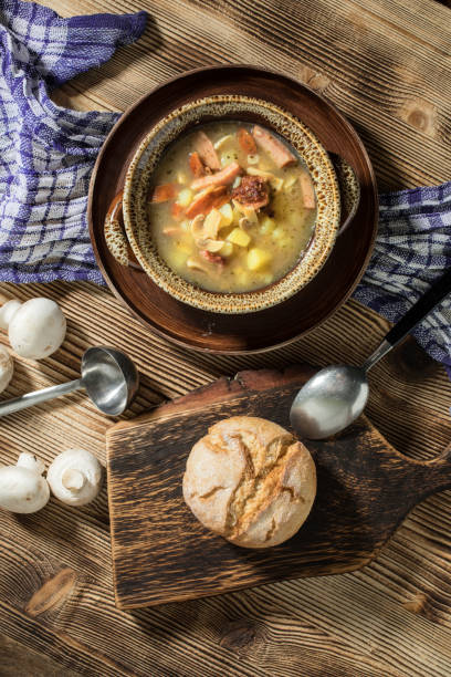 istock The sour soup made of rye flour. 1127490620