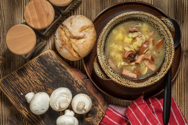 istock The sour soup made of rye flour. 1127490692