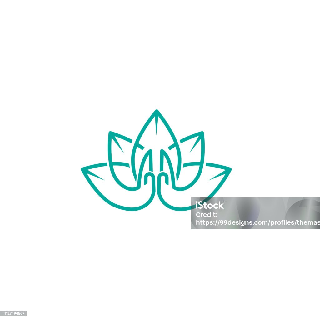 Hình Minh Họa Vector Của Logo Cho Một Phòng Tập Yoga Logo Lotus ...