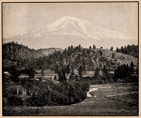 Illustration of a Mount Shasta
