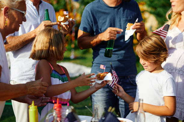 istock Multi Generations Family Celebrating 4th of July 1127501293