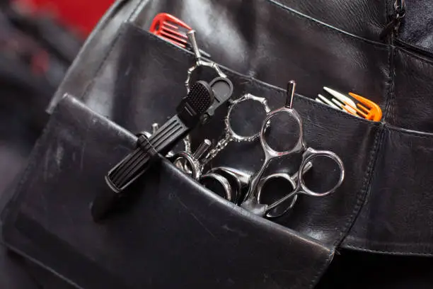 Hair clipper tool in a bag