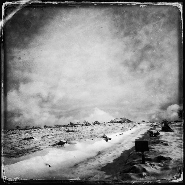 istock Dartmoor National Park in snow - Wet Plate Collodion EJP 1127504941