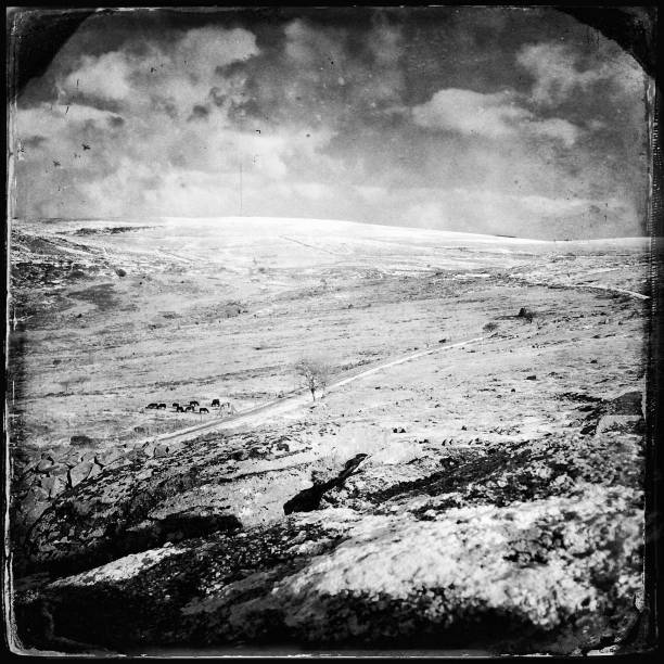 istock Dartmoor National Park in snow - Wet Plate Collodion EJP 1127504972